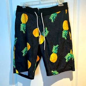 EUC Old Navy Pineapple Swim Shorts